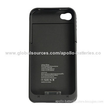 2014 New Best Quality Cheap 1,900mAh Backup Battery Case for iPhone 4/iPhone 4S